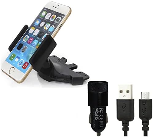 K-S-Trade Support Voiture pour Haier Titan T5 Top Set Compatible avec Haier Titan T5 Porte-Voiture Titulaire Smartphone Fente CD Holder Support Radio Noir + Chargeur Fiche Technique et Prix au Maroc