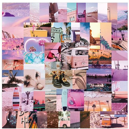 25 X01 Pink California landscape Graffiti Stickers Aesthetics Laptop Guitar Skateboard Car Waterproof Sticker
 Fiche Technique et Prix au Maroc