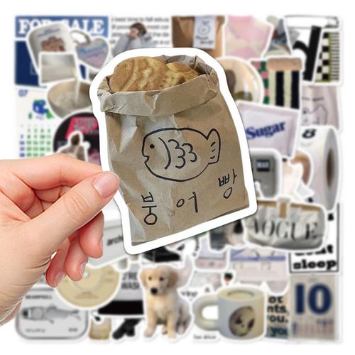 25 m05 Vintage Ins Simple Cute Stickers Korean Cartoon Decals DIY Laptop Fridge Phone
 Fiche Technique et Prix au Maroc