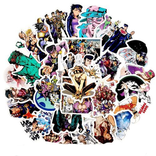30 stickers JoJo Bizarre Adventure Anime Stickers anime Accessories Prop Decal For Laptop Car
 Fiche Technique et Prix au Maroc