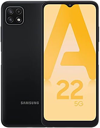 Samsung Galaxy A22, Téléphone Mobile 5G 128Go Noir, Carte SIM Non Incluse, Smartphone Android, Version FR Fiche Technique et Prix au Maroc