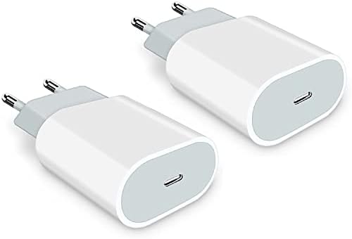 Chargeur Rapide iPhone 20W USB C 2pack - Certifié MFi - PD 3.0 Chargeur Type C Prise Adaptateur Secteur Prise de Charge Compatible avec iPhone 14/13/13 Mini/13 Pro/13 Pro Max/12/11/XS/XR Fiche Technique et Prix au Maroc