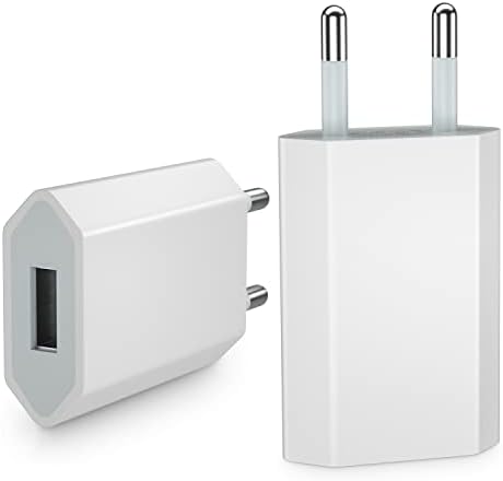 Chargeur Mural USB Mobile pour i Phone 14/13/12/11/SE/XS/Max/XR/X/XS/8/Plus, Xiaomi, Samsung, Huawei, etc. Adaptateur Secteur 5 V 1 A (Paquet de 2) Fiche Technique et Prix au Maroc
