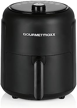 GOURMETmaxx | Friteuse à air chaud 2,3l | Idéal pour frire, griller, rôtir etc. | Préparation light et douce | Fonction minuterie pour une cuisson précise et arrêt automatique | 1000W [Noir] Avis, Fiche Technique et Prix au Maroc
