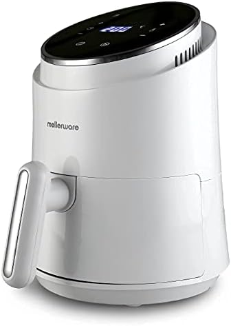 Mellerware - Friteuse sans Huile Multifonction Crunchy! 1230W | 7 programmes prédéfinis | Anti-adhesive | Air Fryer | Température Réglable 80-200 degrés | Design compact | 1,5 L | Blanc Avis, Fiche Technique et Prix au Maroc
