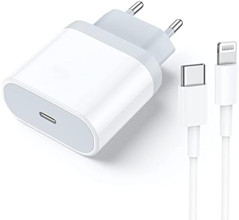 Chargeur iPhone, 【Certifié Apple MFi】 Chargeur Rapide USB C 20W avec Câble 2M Alimentation Type C Adaptateur Secteur Mural Prise Compatible avec iPhone 14/14 Pro/14 Pro Max/13/12/11/X/XS/XR/8/iPad Fiche Technique et Prix au Maroc