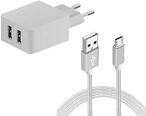 Sweet Tech Chargeur Adaptateur Double USB 2,4A + Blanc câble Micro USB pour InnJoo Halo X/Halo Plus Smartphone Fiche Technique et Prix au Maroc
