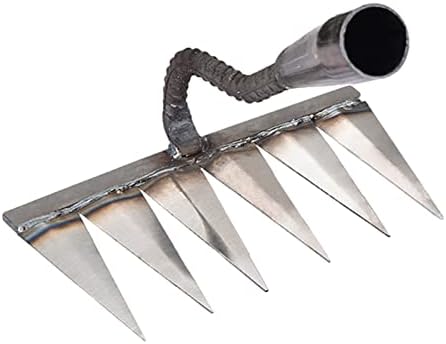Sakamura Râteau De Jardin, Râteaux De Désherbage, Râteau De Désherbage Robuste, Creuse en Acier trempé, Outils De Jardinage À Main, Râteau Déchaumeur pour Le Désherbage De Jardin, Terrassement Avis, Fiche Technique et Prix au Maroc