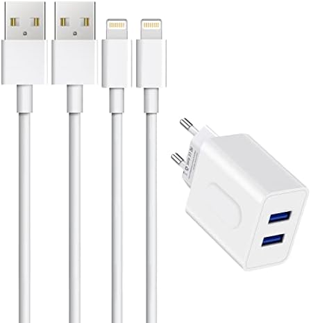 Amoner 1*Chargeur USB C 12W avec 2*Câble iPhone 1M[3 Pack], Compatible avec iPhone 13/12 12 Pro 12 Mini 11 X XS XR 8 7P 6P 6s iPad Fiche Technique et Prix au Maroc
