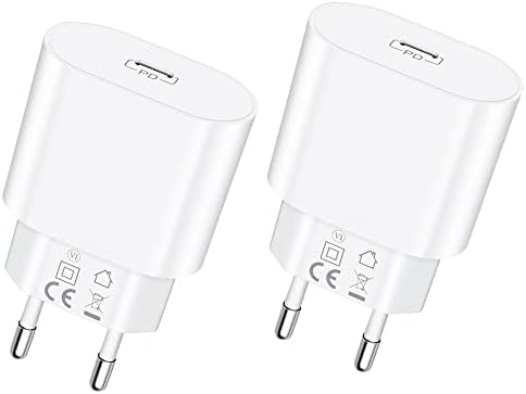 ARCCRA Chargeur USB C (2 Pièces), Chargeur iPhone 20W pour Charge Rapide avec PD, Prise Adaptateur Secteur USB C, Embout iPhone Compatible avec iPhone 14/13/12/Pro/Max/Plus/mini/11/SE/XS/XR/X/8, i Pad Fiche Technique et Prix au Maroc