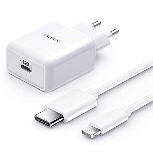 Quntis 20W iPhone Chargeur Secteur USB C Rapide 3.0 Avez 2M Câble C à Lightning Certifié MFi, PD Chargeur Type C Mural Quick Charge pour iPhone Se 2020 12 11 Pro XS Max XR X 8 Plus iPad Air 3/Mini 5 Fiche Technique et Prix au Maroc