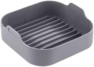 Moule Silicone Air Fryer, 20 cm Panier à friteuse carré Panier en Silicone Réutilisable Air Fryer Liner Silicone Doublure de Four à Friteuse Accessoires pour Airfryer Avis, Fiche Technique et Prix au Maroc