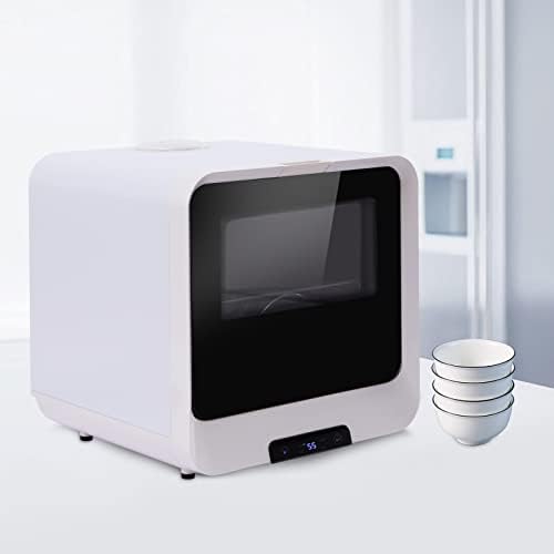 Mini lave-vaisselle 45 cm, lave-vaisselle de table avec 4 programmes de rinçage et fonction de séchage à l'air, lave-vaisselle entièrement automatique à 360 °, double spirale Avis, Fiche Technique et Prix au Maroc