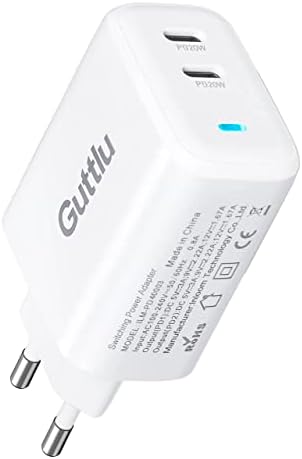 40W Rapide Chargeur USB C Original Guttlu Compatible avec iPhone 14 Pro/iPhone 14 Pro Max/iPhone 14 Plus/ 13 12 11 XR XS SE X 8 Prise Embout Chargeur Alimentation Secteur USBC Type C Adaptateur Bloc Fiche Technique et Prix au Maroc
