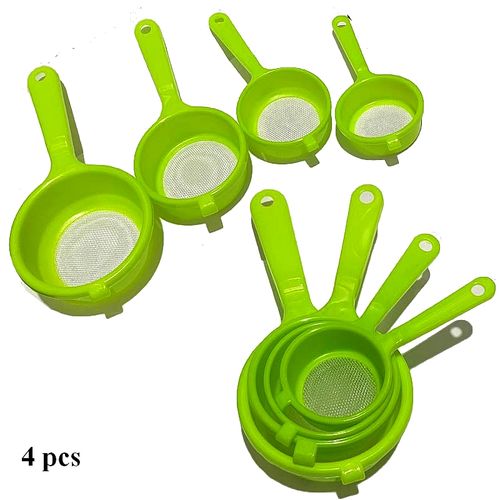 4 Pcs mini Passoires, Tamis Maille Fine filtrer les poudres farine & lait
 Fiche Technique et Prix au Maroc