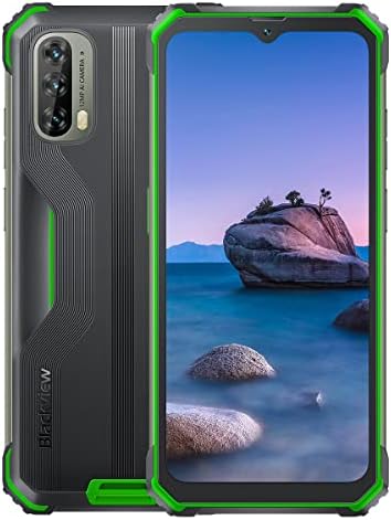 Blackview BV7100 Smartphone Incassable, 13000mAh Batterie 33W Charge Rapide, IP68/IP69K Téléphone Portable Robuste Étanche, Android 12 Helio G85 6Go+128Go, 6.58'' FHD+, 12MP Caméra, GPS NFC Vert Fiche Technique et Prix au Maroc