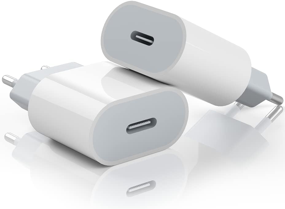 20W Chargeur USB C Prise iphone pour IPhone 13/13 Pro/13 Mini/13 Pro max/12/12 Mini/12 Pro/12 Pro Max /11/11 Pro/11 Pro Max/X/XS/XS Max/XR/SE 2020/8/8 Plus, 2-Pack Embout Chargeur iphone Fiche Technique et Prix au Maroc