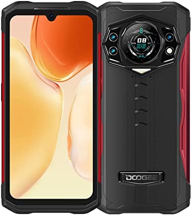 DOOGEE S98 Smartphone Incassable, Helio G96 8Go+256Go, Triple Caméra Arrière 64MP (20MP IR Vision Nocturne), Téléphone Portable Android 12 Etanche IP68, Ecran FHD + 6,3", Charge sans Fil NFC Rouge Fiche Technique et Prix au Maroc