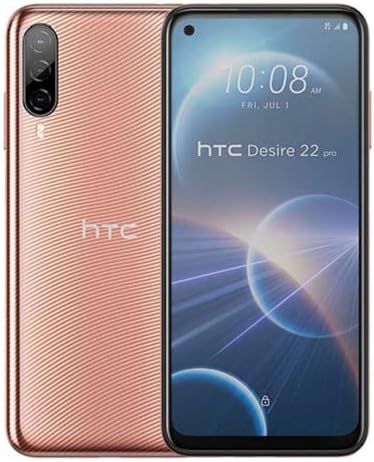 HTC Desire 22 Pro 5G 8GB RAM 128GB Dual Gold Fiche Technique et Prix au Maroc
