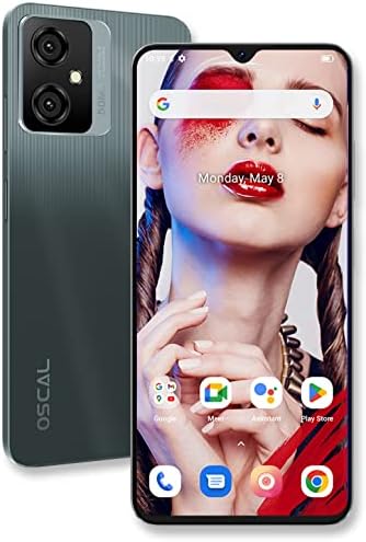 OSCAL Telephone Portable 10GB+128GB/1TB Extensible, C70 Smartphone, Android 12 Mobile, Octa-Core Téléphone,50MP+8MP, 5180mAh, 6.56" HD+, 4G Dual SIM Phone Mobile, Type-C, Face ID, Fingerprint Fiche Technique et Prix au Maroc