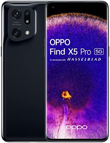 OPPO Find X5 Pro 5G - Smartphone 256GB, 12GB RAM, Dual Sim, Black Fiche Technique et Prix au Maroc