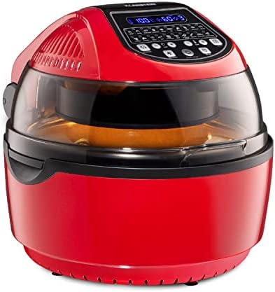 Klarstein VitAir Smart friteuse à air chaud, Airfryer, commande par appli, friteuse à air chaud 1400W / 7,75 l / 20 programmes, rouge Avis, Fiche Technique et Prix au Maroc