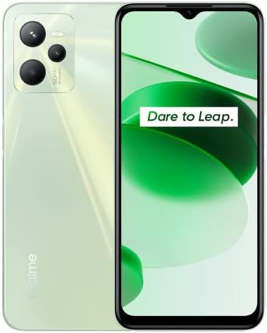 realme C35 4G Smartphone Mobile 4+64，Triple Appareil Photo I.A. 50 MP, Écran Full HD de 16,7 cm (6,6’’), Ultra Fin : 8,1 mm, Batterie puissante de 5 000 mAh，Vert Lumineux Fiche Technique et Prix au Maroc