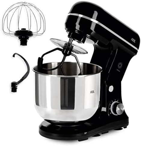 ADE Robot de cuisine avec bol en acier inoxydable de 5 l | accessoires inclus | 1200 W | noir Avis, Fiche Technique et Prix au Maroc