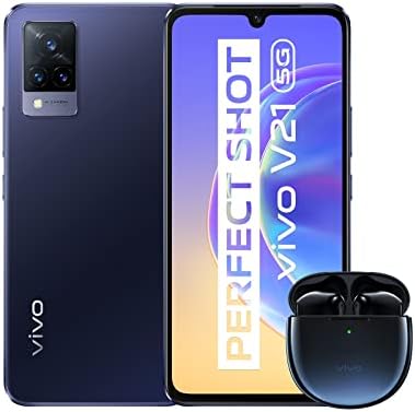 VIVO V21 5G Smartphone & Écouteurs TWS Neo, 8 Go + 128 Go, Selfies 44 MP avec Stabilisation Optique, Triple Caméra 64 MP, Design Ultra-Fin, 6,44 Pouces, Double SIM Fiche Technique et Prix au Maroc