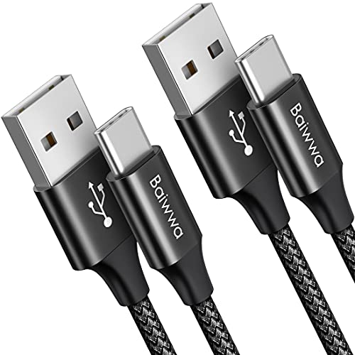 Baiwwa Câble USB C, USB C Charge Rapide [1.5m, Lot de 2] 3A Chargeur Type C Nylon Cable pour Samsung Galaxy S10 S20 S9 S8 S10e S20 S21 S22 Plus, A20e A40 A41 A50 A51 A52 A70 A71, et Plu Fiche Technique et Prix au Maroc