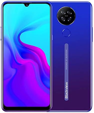 Blackview A80 Android 10 Téléphone Portable 4G, Écran 6,21’’ HD +, Quatre Caméras Arrière, 2 Go+16 Go, Batterie 4200 mAh, 8,8 mm Design Élégant et Mince, Dual SIM Smartphone Déverrouillé, GPS Bleu Fiche Technique et Prix au Maroc