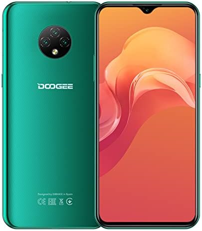 DOOGEE 4G Smartphone X95, 3Go+16Go(Extension 256Go), 6.52’’ HD+ Waterdrop, Batterie 4350mAh 10W Charge Rapide, 13MP Tripler Caméra, Android 10 Telephone Debloqué, GPS, Reconnaissance de Visage Vert Fiche Technique et Prix au Maroc