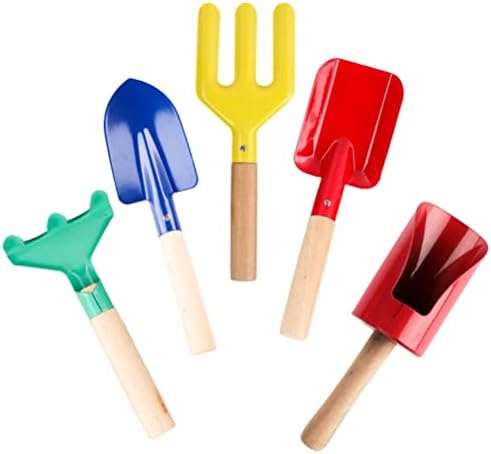 HEEPDD Ensemble de Jardinage pour Enfants 5 Pièces, Kit D'outils de Plantation de Jardin, Jouets de Plage en Plein Air pour Enfants avec Fourche Truelle Râteau Pelle pour Garçons et Avis, Fiche Technique et Prix au Maroc