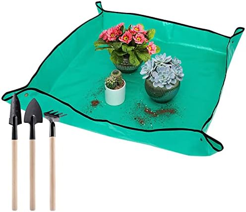 Aohcae 1 x 1 m Tapis Jardinage Interieur, Outils de Jardinage Kit Jardinage Balcon Tapis de Plantation Pliable Tapis de Rempotage pour Plantes pour Intérieur et Extérieur Avis, Fiche Technique et Prix au Maroc