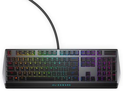 Alienware Clavier de jeu RGB discret AW510K : Alienfx Per Key RGB LED - Commandes multimédia et passthrough USB - Commutateurs Cherry MX Low Profile Rouge Fiche Technique et Prix au Maroc