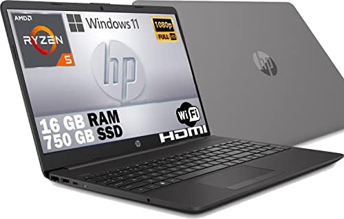 HP G8 Notebook, Ryzen 5 5500U 6 cœurs, SSD M2 NVME 750 Go Écran IPS Full HD 15,6", DDR4 16 Go, Wi-fi, 3 usb, webcam HD, Windows 11 Pro 64 bits, Libre Office, Prêt à l'emploi Fiche Technique et Prix au Maroc