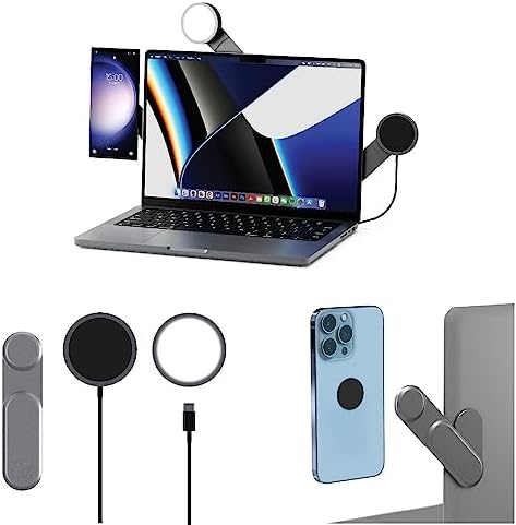 Rolling Square - Edge Full Kit avec Support Telephone Bureau Magnétique pour Ordinateur Portable, Chargeur Induction avec Charge Rapide + Lumière, Gris Sidéral Fiche Technique et Prix au Maroc