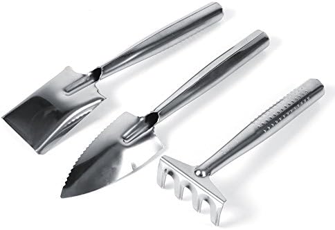 Zerodis 3 Pièces Ensemble Mini Jardinage Plante Pot Outils Petit Pelle Râteau Jardinage Travail Enfants Jouet Cadeaux pour Plantes Succulentes Cactus Plantes D'intérieur Miniatures(Acier Inoxydable) Avis, Fiche Technique et Prix au Maroc