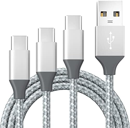 BIBTIM Câble chargeur USB C [2M/Lot de 3], USB 2.0 Type C charge rapide 3A tressé USB A vers USB C 480Mbps transfert de données, compatible avec Samsung Galaxy S22 Sony Xperia Huawei Pixel HTC Xiaomi Fiche Technique et Prix au Maroc