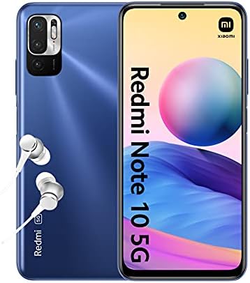 Xiaomi Redmi Note 10 5G - Smartphone débloqué 4+128GB, 6.5" Écran DotDisplay 90Hz AdaptiveSync, MediaTek Dimensity 700, Triple caméra, 5000mAh, Bleu crépuscule (Version Française + 2 Ans de Garantie) Fiche Technique et Prix au Maroc