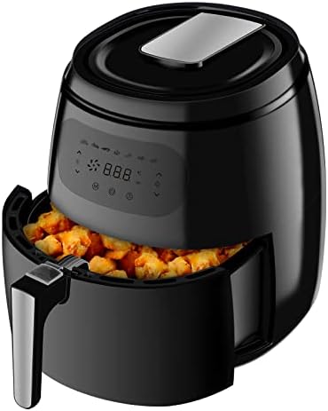 LLIVEKIT Friteuse sans Huile 8,3 L XXL, 1800 W Air Fryer, Friteuse à Air Chaud avec Écran Tactile LED, 7 Réglages de Cuisson Préprogrammés, Thermostat Réglable et Garder au chaud, Noir Avis, Fiche Technique et Prix au Maroc
