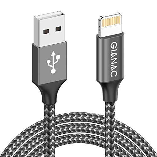 Câble iPhone Chargeur iPhone 1M [Certifié-MFi] Câble iPhone Apple Cable Lightning Nylon Tressé Câble Charge Rapide pour iPhone 12/12 mini/12 Pro/11/11 Pro Max/XR/XS/X/8 Plus/7/6s/6-Gris Fiche Technique et Prix au Maroc
