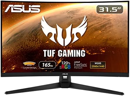 ASUS TUF Gaming VG32VQ1BR - Ecran PC Gamer 31,5" WQHD - Dalle VA incurvée 1500R - 16:9 - 165Hz - 1ms - 2560x1440 - 250cd/m² - Display Port & 2x HDMI - Haut-parleurs - FreeSync Premium - ELMB - HDR 10 Fiche Technique et Prix au Maroc