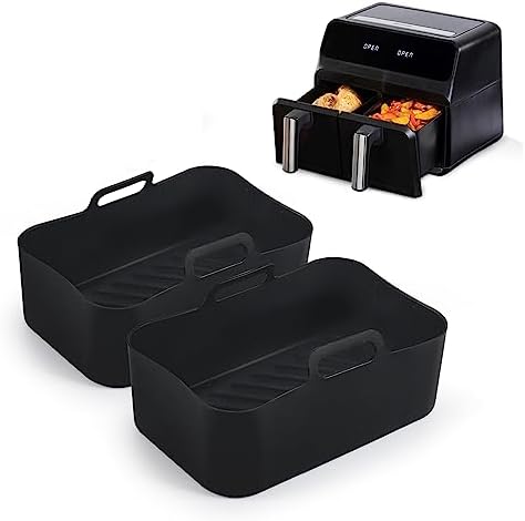 YoniYa 2PCS Pot en Silicone pour Friteuse Ninjas Accessoire Air Fryer Moule Air Fryer pour Air Fryer Four Micro-ondes Moule à Gâteau Avis, Fiche Technique et Prix au Maroc