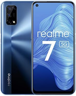 realme 7 Smartphone Portable Débloqué 5G (Ecran : 16,5 cm (6.5") - Double SIM - USB Type-C - 8 Go/128 Go - 5000 mAh - Android 10.0) Baltic Blue Fiche Technique et Prix au Maroc