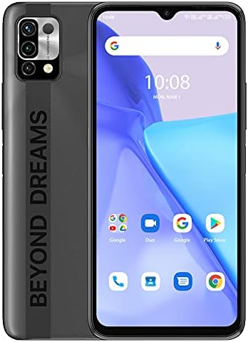 UMIDIGI Power5 Téléphone Portable, 4Go+128Go Smartphone Déverrouillé 6150mAh Batterie,16MP+8MP Caméra, Plein écran HD+6,53" Téléphone Android 11 avec Double SIM (Global 4G LTE), 3 Slot/GPS, Noir Fiche Technique et Prix au Maroc