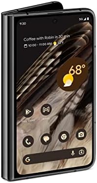 Google Pixel Fold 5G (Obsidienne) 512 Go + 12 Go de RAM Débloqué en usine - Double SIM (Nano-SIM + eSIM) - Smartphone Android à écran pliable Fiche Technique et Prix au Maroc