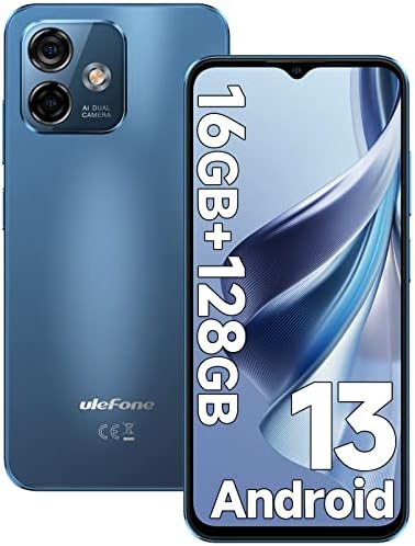 Ulefone Note 16 Pro Téléphone Portable Android 13(16Go+128Go/TF-256Go, 8-Core, Caméra 50MP+8MP, Écran 6.52" HD+, 4400mAh) Smartphone Pas Cher 4G Dual SIM/WiFi/Face ID/Fingerprint/GPS/OTG/2Ans Garantie Fiche Technique et Prix au Maroc