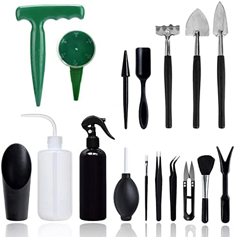GZjiyu Outils Jardinage, 17 pcs Kit Jardinage pour Creuser, Ameublir Le Sol, Transplanter, Tailler, Nettoyer, Arroser, etc Tous Besoins de Jardinage Avis, Fiche Technique et Prix au Maroc
