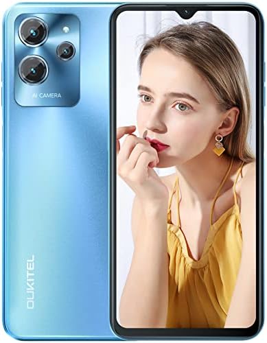 Telephone Portable, OUKITEL C32 (2023) Android 12 Smartphone 13Go+128Go(SD 1To), Écran 6.52", Caméra 20MP+5MP, Batterie 5150mAh + Chargement Rapide 10W, Octa-Core, 4G Dual SIM, Face ID/Fingerprint/GPS Fiche Technique et Prix au Maroc